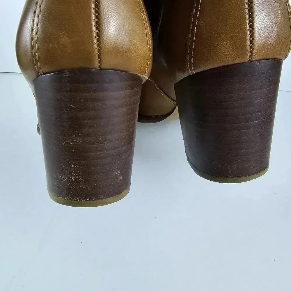Madewell Regan pull on boot in Saddle brown Booties Short Heeled - Picture 10 of 14